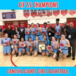 Ganesha Girls Basketball Team Picture